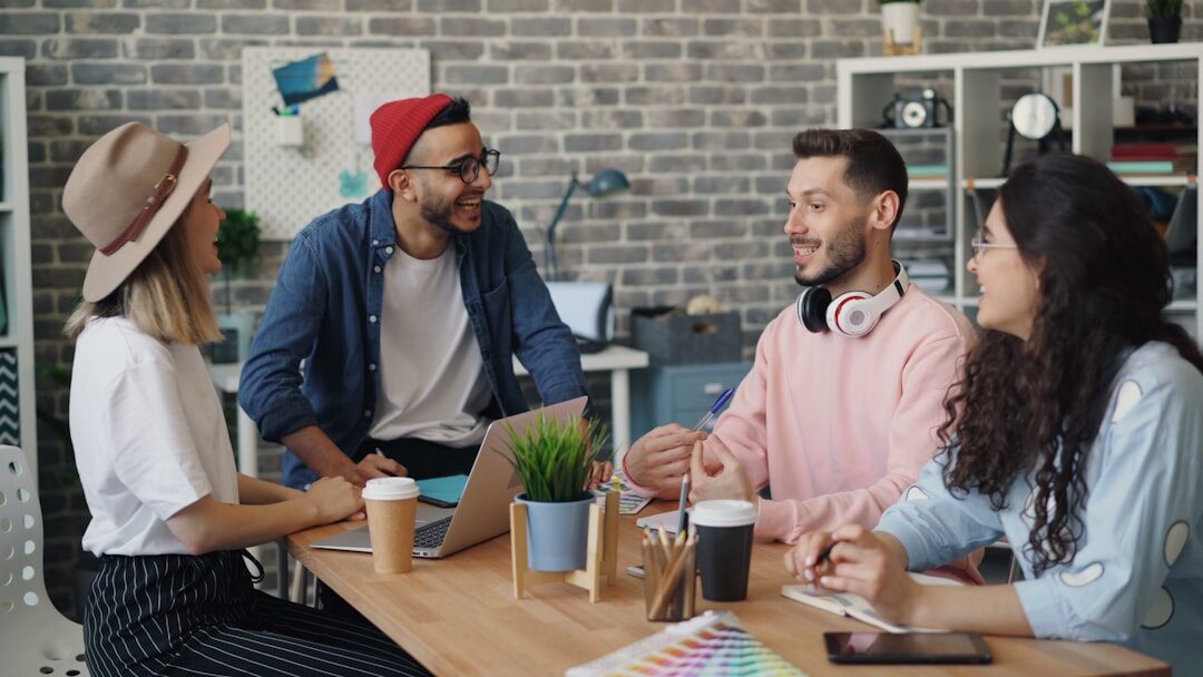 diverse creative team working