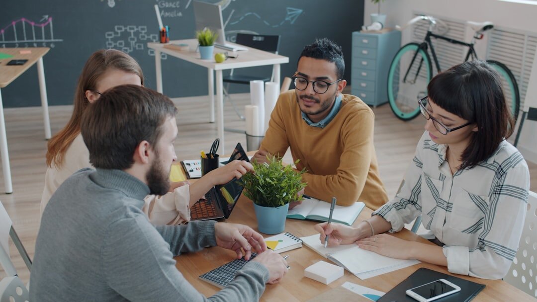 team brainstorming creative ideas