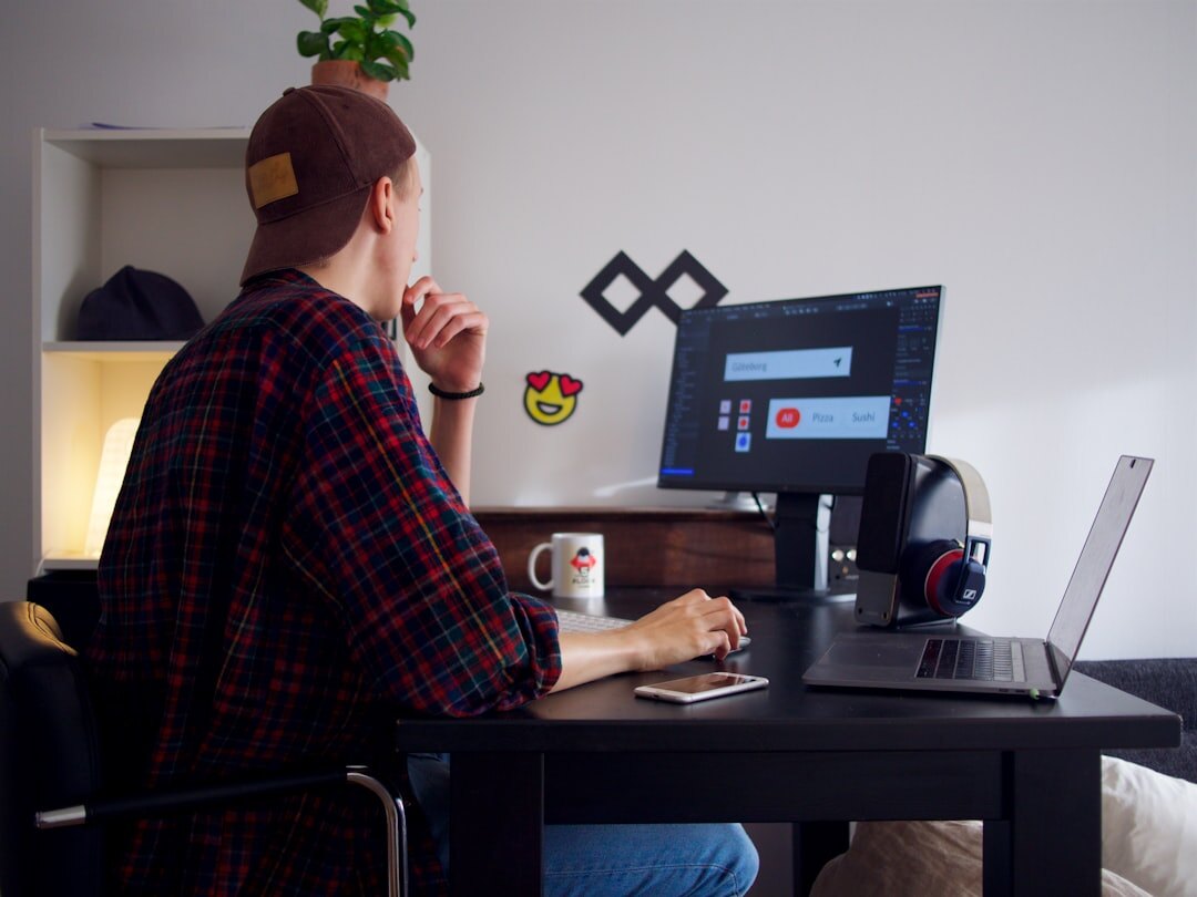 graphic designer working