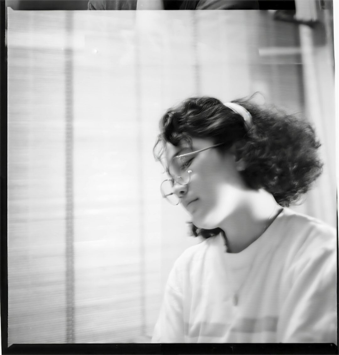 Portrait of the editor in chief, an Argentine woman in her forties